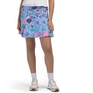 G LIFESTYLE BLUE PARADISE Upf 50 Flare Godet Skort